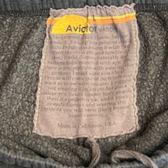 Aviator Nation 5 Stripe Sweatpants Charcoal Grey - Picture 4 of 7